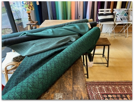 møbelstof møbelstoffer ompolstring møbelstoflageret stoflageret reststoffer stofdesign stofpuder kvadrat jab Designers Guild Svenskt Tenn